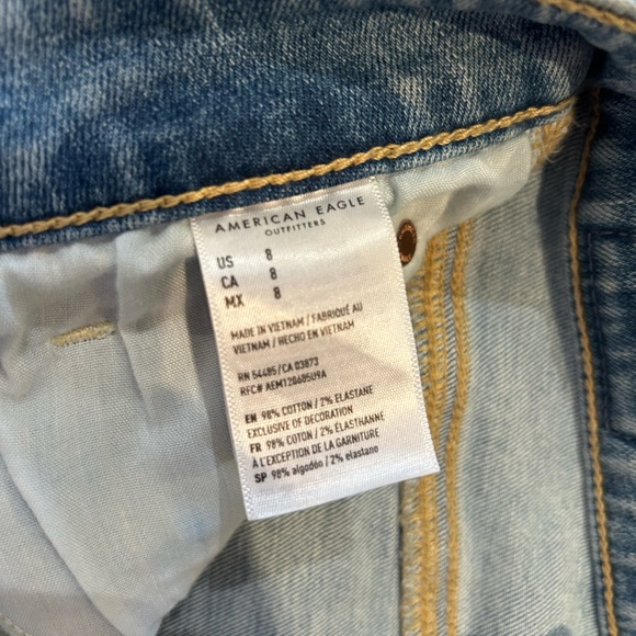 American Eagle hi-rise shortie size 8 - Picture 3 of 4